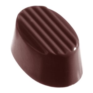 POLYCARBONATE MOLD OVAL RIB 27.5X13.5X2.4CM