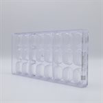 POLYCARBONATE MOLD OVAL RIB 27.5X13.5X2.4CM