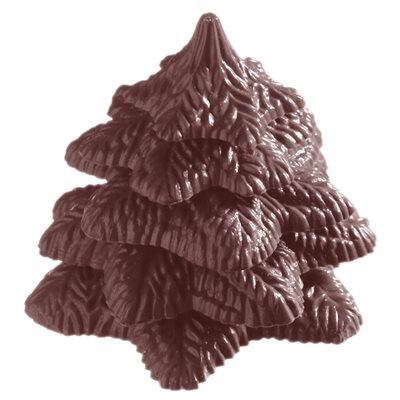 POLYCARBONATE MOLD CHRISTMAS TREE 27.5X13.5X2.4CM