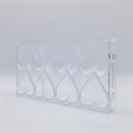 POLYCARBONATE MOLD HEART 65MM 27.5X13.5X2.4CM