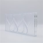 POLYCARBONATE MOLD HEART 80MM 27.5X13.5X2.4CM