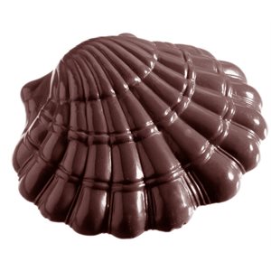 POLYCARBONATE MOLD SCALLOP 120MM 27.5X13.5X3.5CM