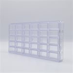 POLYCARBONATE MOLD GIANDUJA 27.5X13.5X2.4CM