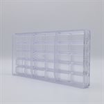 POLYCARBONATE MOLD GIANDUJA 27.5X13.5X2.4CM