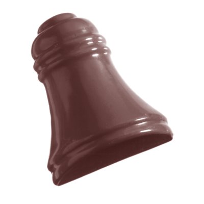 POLYCARBONATE MOLD HALF BELL 27.5X13.5X2.4CM