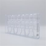 POLYCARBONATE MOLD HALF BELL 27.5X13.5X2.4CM