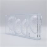 POLYCARBONATE MOLD EGG CROCO 100MM 27.5X13.5X3.5CM