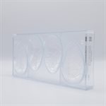 POLYCARBONATE MOLD EGG CROCO 100MM 27.5X13.5X3.5CM