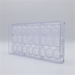 POLYCARBONATE MOLD CLOVER 27.5X13.5X2.4CM
