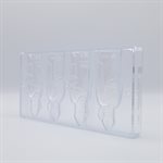 POLYCARBONATE MOLD SAINT NICHOLAS 27.5X13.5X2.4CM