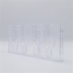 POLYCARBONATE MOLD SAINT NICHOLAS 27.5X13.5X2.4CM