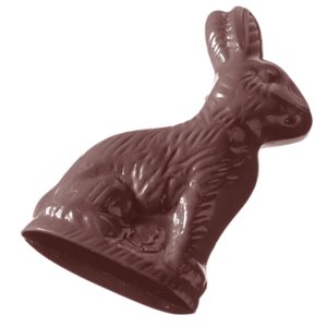 POLYCARBONATE MOLD HARES SITTING 27.5X13.5X2.4CM