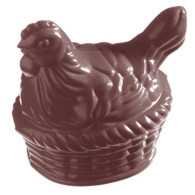 POLYCARBONATE MOLD CHICKEN ON NEST 27.5X13.5X3.5CM