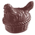 POLYCARBONATE MOLD CHICKEN ON NEST 27.5X13.5X3.5CM