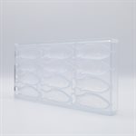 POLYCARBONATE MOLD FISH LARGE 27.5X13.5X2.4CM