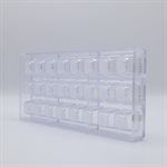 POLYCARBONATE MOLD SQUARE DEEP 27.5X13.5X3CM