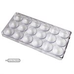 POLYCARBONATE MOLD GOLFBALL 39.5MM 27.5X13.5X2.4CM