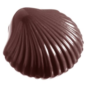 POLYCARBONATE MOLD SCALLOP 27.5X13.5X2.4CM