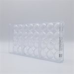 POLYCARBONATE MOLD SCALLOP 27.5X13.5X2.4CM