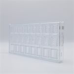 POLYCARBONATE MOLD RECTANGLE RIB 27.5X13.5X2.4CM