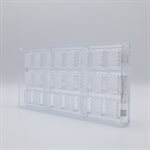 POLYCARBONATE MOLD RECTANGLE RIB 27.5X13.5X2.4CM