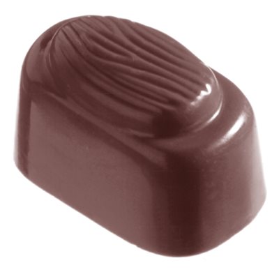 POLYCARBONATE MOLD ALMOND BLOCK 27.5X13.5X2.4CM