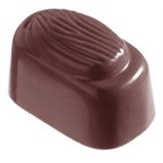 POLYCARBONATE MOLD ALMOND BLOCK 27.5X13.5X2.4CM