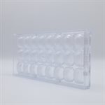 POLYCARBONATE MOLD ALMOND BLOCK 27.5X13.5X2.4CM
