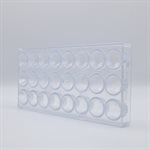 POLYCARBONATE MOLD PINEAPPLE 27.5X13.5X2.6CM