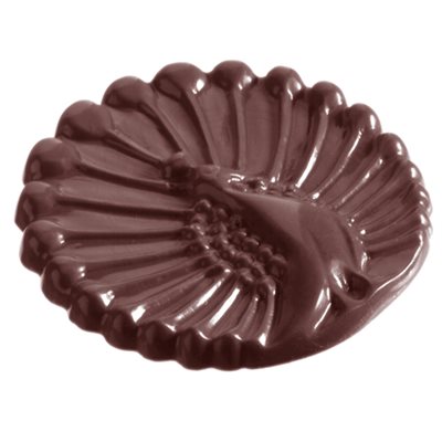 POLYCARBONATE MOLD PEACOCK CARAQUE 27.5X13.5X2.4CM