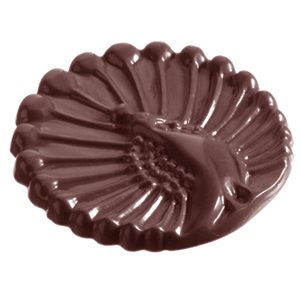 POLYCARBONATE MOLD PEACOCK CARAQUE 27.5X13.5X2.4CM