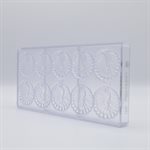 POLYCARBONATE MOLD PEACOCK CARAQUE 27.5X13.5X2.4CM