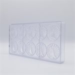 POLYCARBONATE MOLD PEACOCK CARAQUE 27.5X13.5X2.4CM