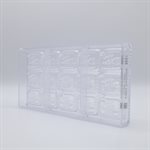 POLYCARBONATE MOLD BOAT CARAQUE 27.5X13.5X2.4CM