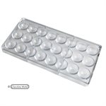 POLYCARBONATE MOLD FOOTBALL 30MM 27.5X13.5X2.4CM