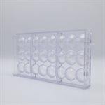 POLYCARBONATE MOLD FOOTBALL 30MM 27.5X13.5X2.4CM