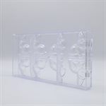 POLYCARBONATE MOLD HARE ANDRÉ 27.5X13.5X2.4CM