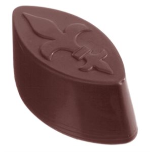 POLYCARBONATE MOLD FRENCH LILY 27.5X13.5X2.4CM