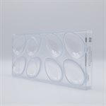 POLYCARBONATE MOLD EGG SMOOTH 71MM 27.5X13.5X2.8CM