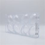 POLYCARBONATE MOLD EGG SMOOTH 71MM 27.5X13.5X2.8CM