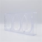 POLYCARBONATE MOLD EGG SMOOTH 118MM 27.5X13.5X4CM