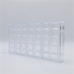 POLYCARBONATE MOLD BAR LINED 27.5X13.5X2.4CM