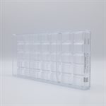 POLYCARBONATE MOLD BAR LINED 27.5X13.5X2.4CM