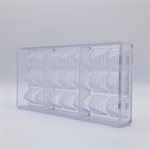 POLYCARBONATE MOLD PYRAMID 27.5X13.5X3.5CM