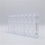 POLYCARBONATE MOLD EGG CROCO 27.5X13.5X2.4CM