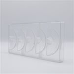 POLYCARBONATE MOLD BOX PINEAPPLE 27.5X13.5X2.4CM