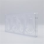 POLYCARBONATE MOLD ACANTHUS 27.5X13.5X2.4CM