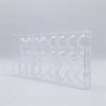 POLYCARBONATE MOLD SMALL HEART 27.5X13.5X2.4CM