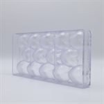 POLYCARBONATE MOLD LARGE HEART 27.5X13.5X3CM