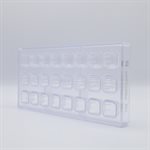 POLYCARBONATE MOLD CARRE FANTASY 27.5X13.5X2.4CM